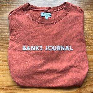 Banks journal tee